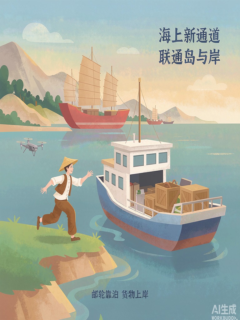 海上交邮合作，客运班船运快递上岛，当日送达海岛村民手中